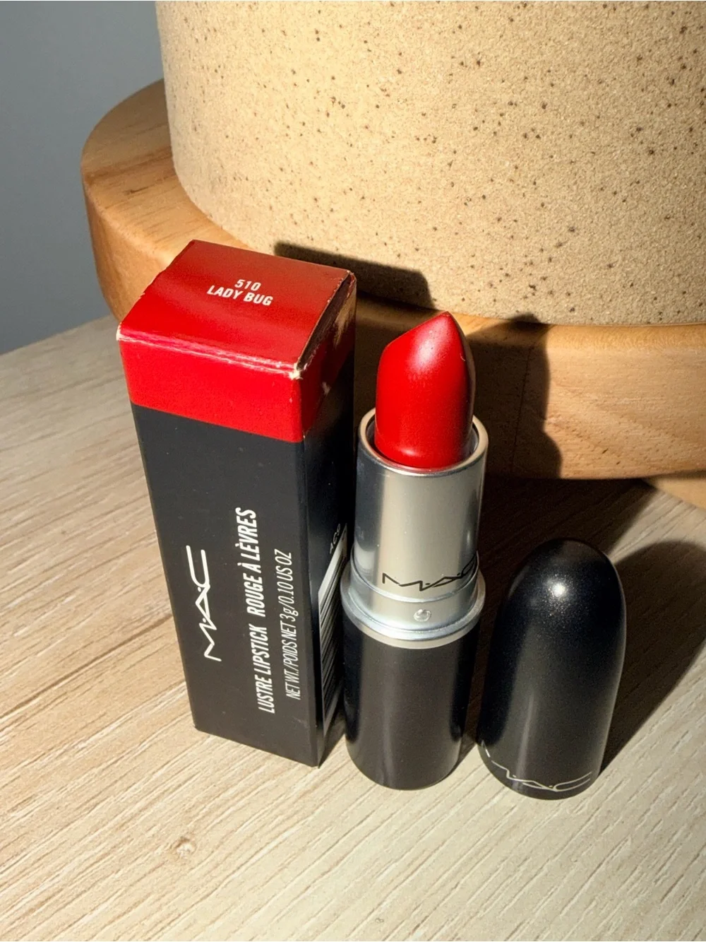 MAC Cosmetics Lady Bug Lipstick - Vibrant Red FULL SIZE